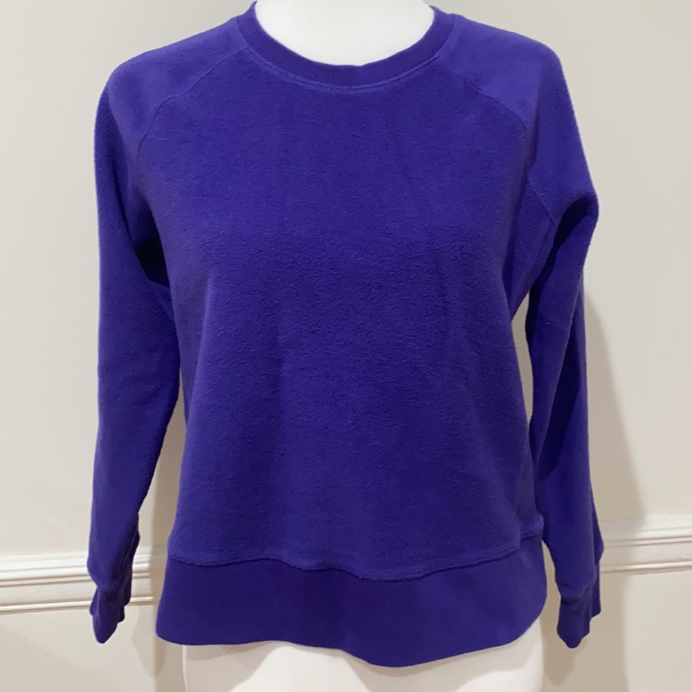 Lou & Grey Pullover Sweatshirt Purple XS